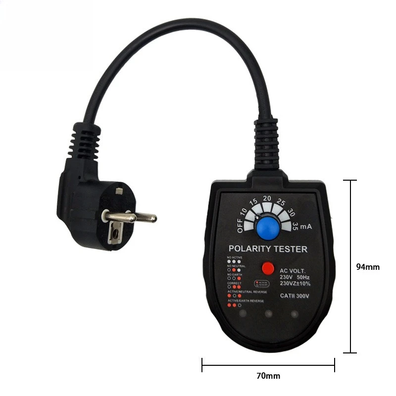 Three-phase Circuit Socket Circuit Leakage Detector S2001 Socket Phase Detector
Three-phase Circuit Socket Circuit Leakage Detector S2001 Socket Phase Detector