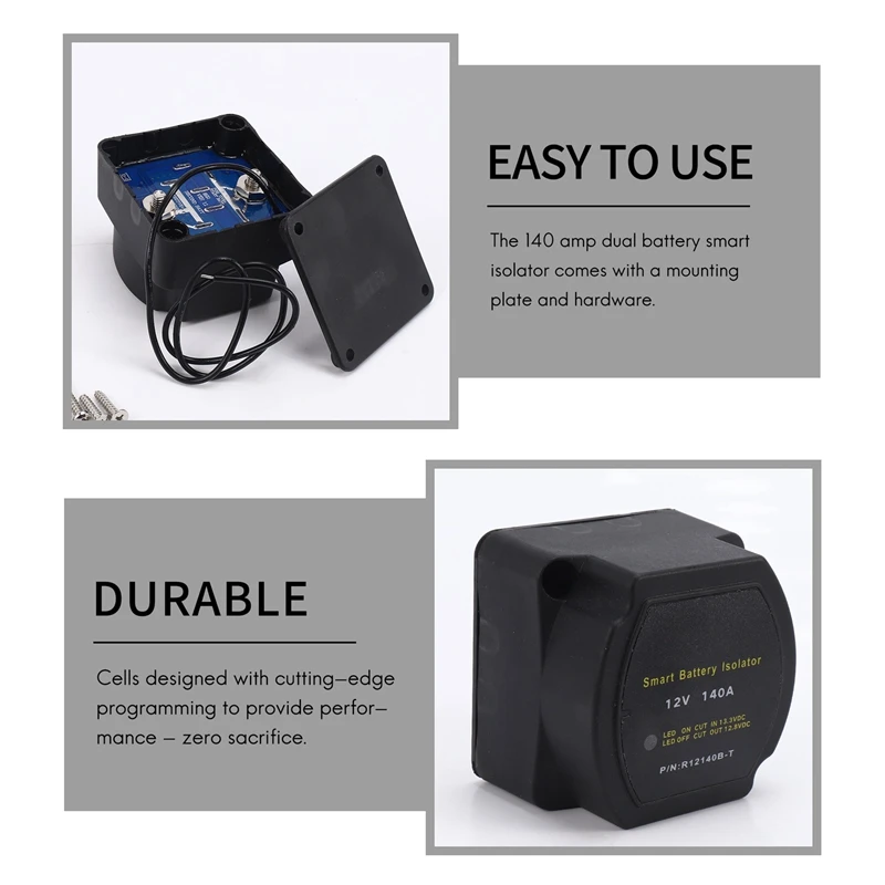 AEA6-12V 140A Voltage Sensitive Relay Battery Isolator Automatic Charging Relay Car Accessories Car Battery Relay
AEA6-12V 140A Voltage Sensitive Relay Battery Isolator Automatic Charging Relay Car Accessories Car Battery Relay