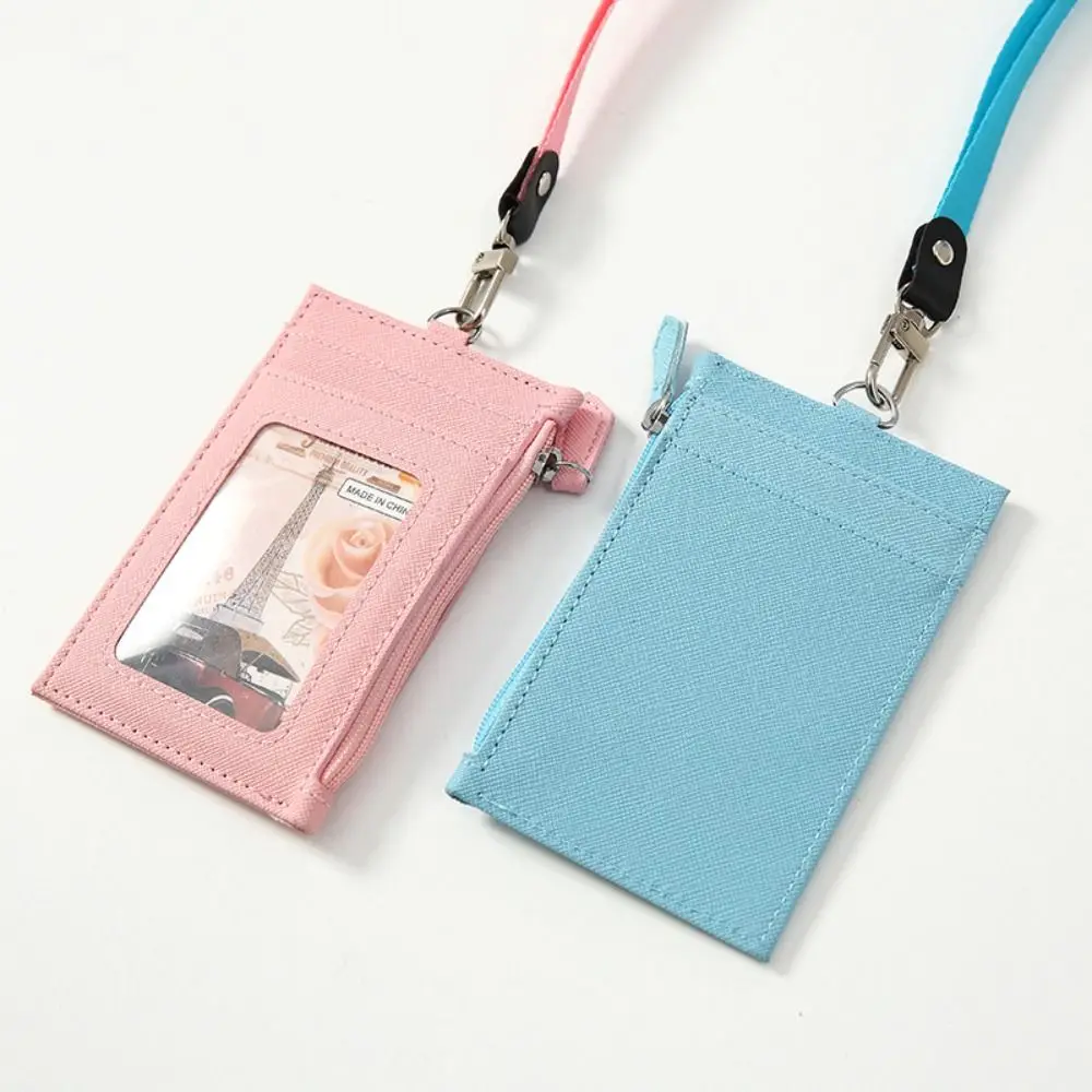 High Quality Zipper Bag Card Badge Holder PU Leather with Neck Lanyard Coin Purse Card Bag Student
High Quality Zipper Bag Card Badge Holder PU Leather with Neck Lanyard Coin Purse Card Bag Student