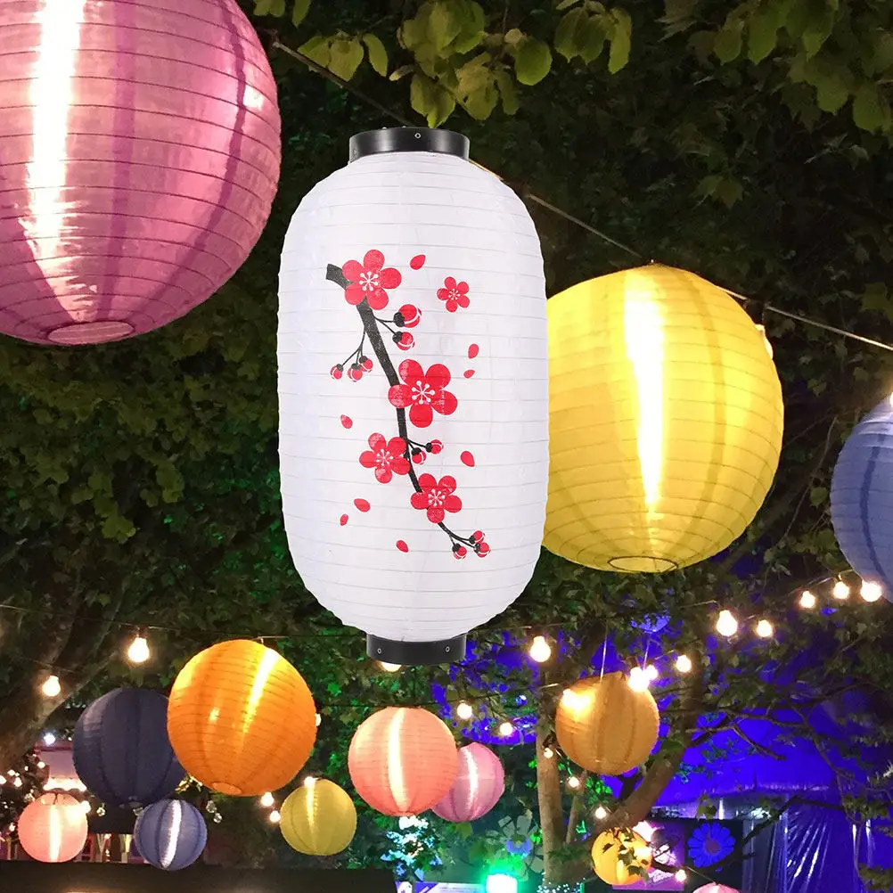 Authentic Japanese Hanging Lantern Plum Blossom Motif Perfect for Japanese Restaurant Decor Outdoor Dining Garden Party Festive
Authentic Japanese Hanging Lantern Plum Blossom Motif Perfect for Japanese Restaurant Decor Outdoor Dining Garden Party Festive