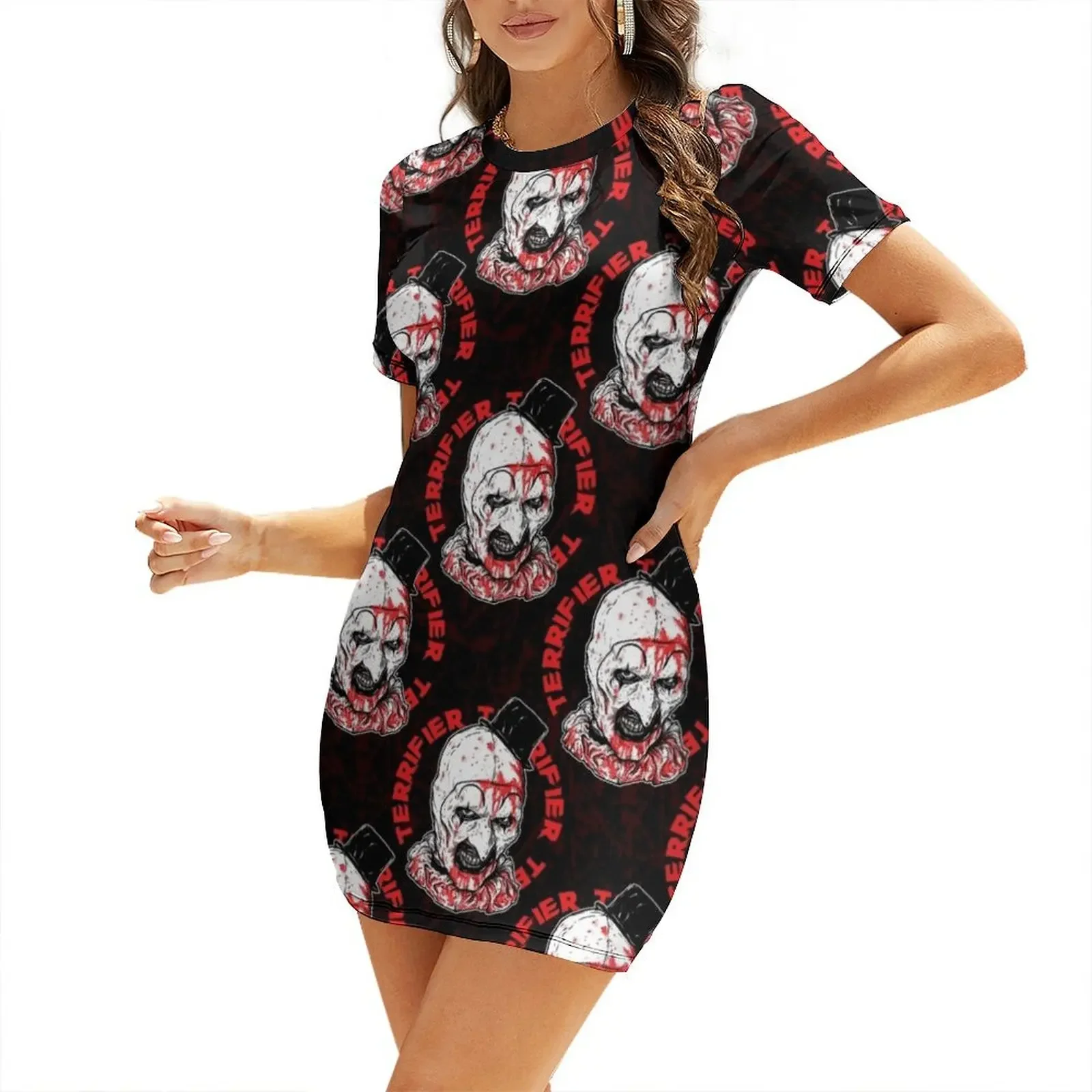 Art the clown Short-Sleeved Dress dress summer Dress women Woman clothes
Art the clown Short-Sleeved Dress dress summer Dress women Woman clothes