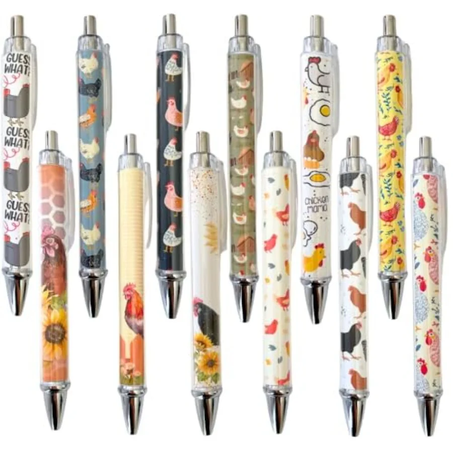 10PC Chicken Writing Pens Rooster Hay Chickens Lovers Ballpoint Lady Pen Office Supplies Pencils Bird Turkey Duck Roosters for
10PC Chicken Writing Pens Rooster Hay Chickens Lovers Ballpoint Lady Pen Office Supplies Pencils Bird Turkey Duck Roosters for
