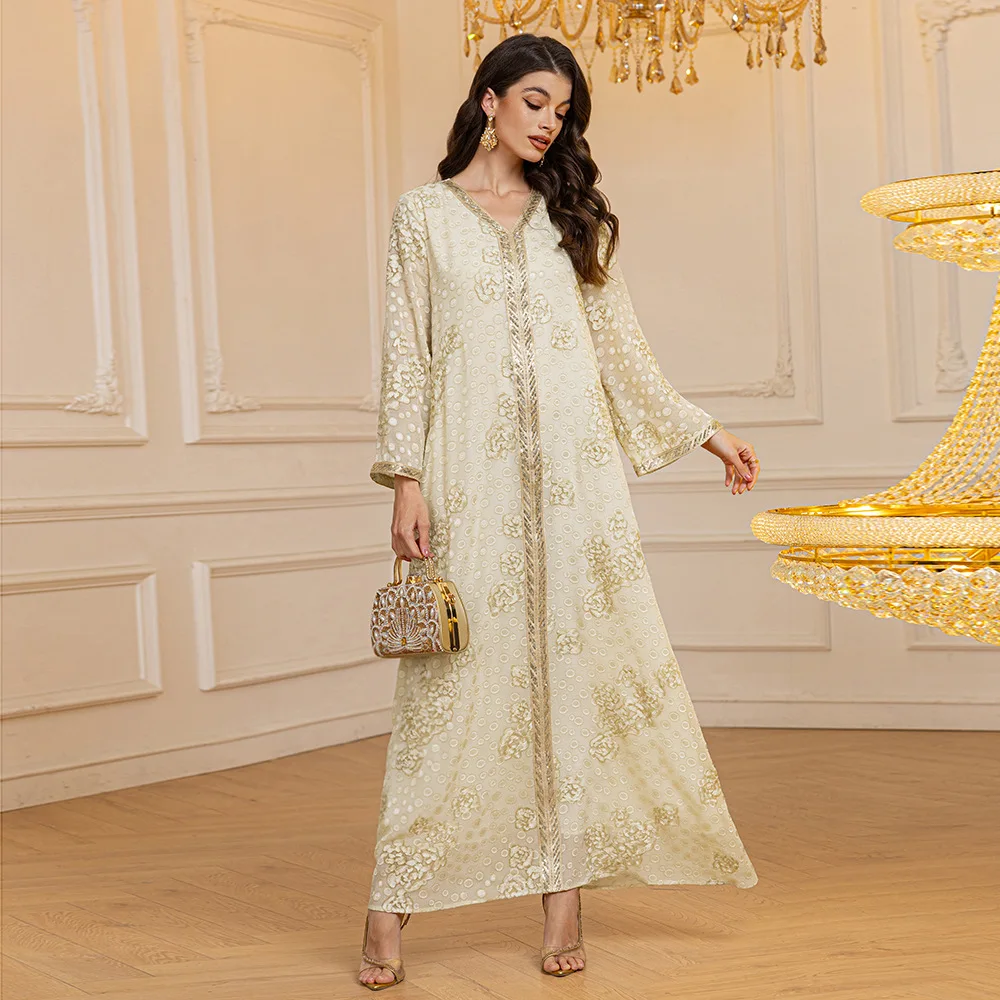 Eid Muslim Party Dress for Women Jalabiya Ramadan Abayas Robe Caftan Vestidos Largos 2025 Djellaba Sequins Kaftan Islam Clothing
Eid Muslim Party Dress for Women Jalabiya Ramadan Abayas Robe Caftan Vestidos Largos 2025 Djellaba Sequins Kaftan Islam Clothing