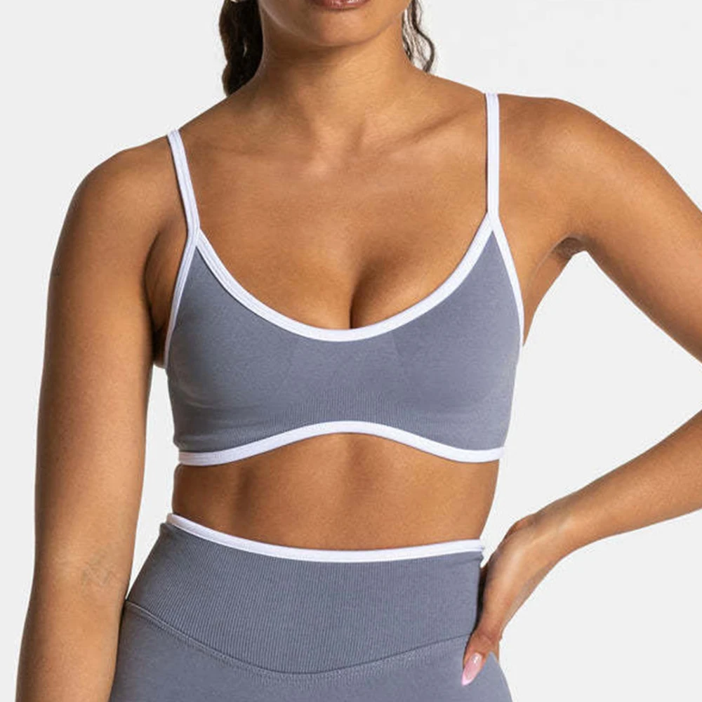 Sports Bra Women Adjustable Shoulder Strap Push up Yoga Bra Contrasting Gym Top Running Workout Tank Top Fitness Underwear
Sports Bra Women Adjustable Shoulder Strap Push up Yoga Bra Contrasting Gym Top Running Workout Tank Top Fitness Underwear