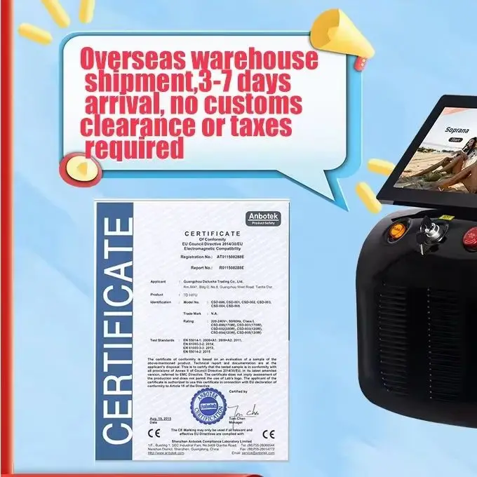 Ice Titanium Painless Epilator 4-Wavelengths Diode Alexandrite Hair Removal Machine Permanent Painless Hair Removal Device
Ice Titanium Painless Epilator 4-Wavelengths Diode Alexandrite Hair Removal Machine Permanent Painless Hair Removal Device