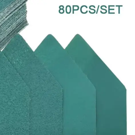 80Pcs 60-240 Grit Aluminum Oxide Sandpaper Sheets 65x92mm Triangle Detail Sander Pads For Wood Metal Plastic Polishing Tool
80Pcs 60-240 Grit Aluminum Oxide Sandpaper Sheets 65x92mm Triangle Detail Sander Pads For Wood Metal Plastic Polishing Tool