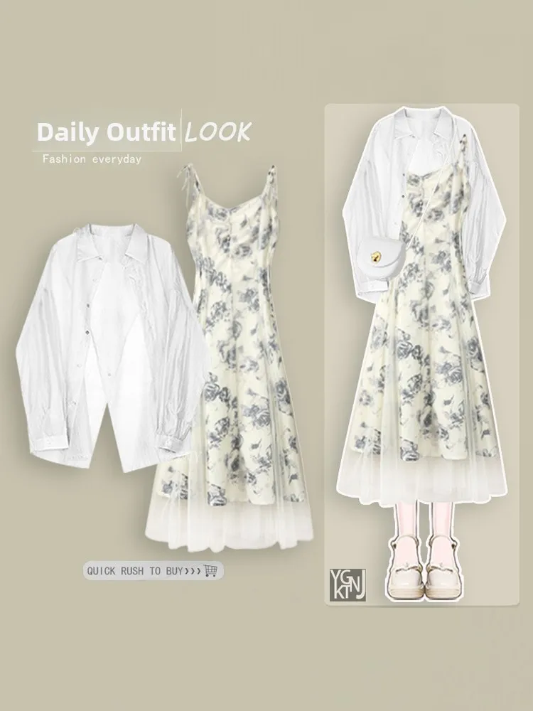 Elegant Floral Print Split Design Thin Shirt Women's 2024 New Unique Fashionable Casual Top Long Sleeve Collar Dress
Elegant Floral Print Split Design Thin Shirt Women's 2024 New Unique Fashionable Casual Top Long Sleeve Collar Dress