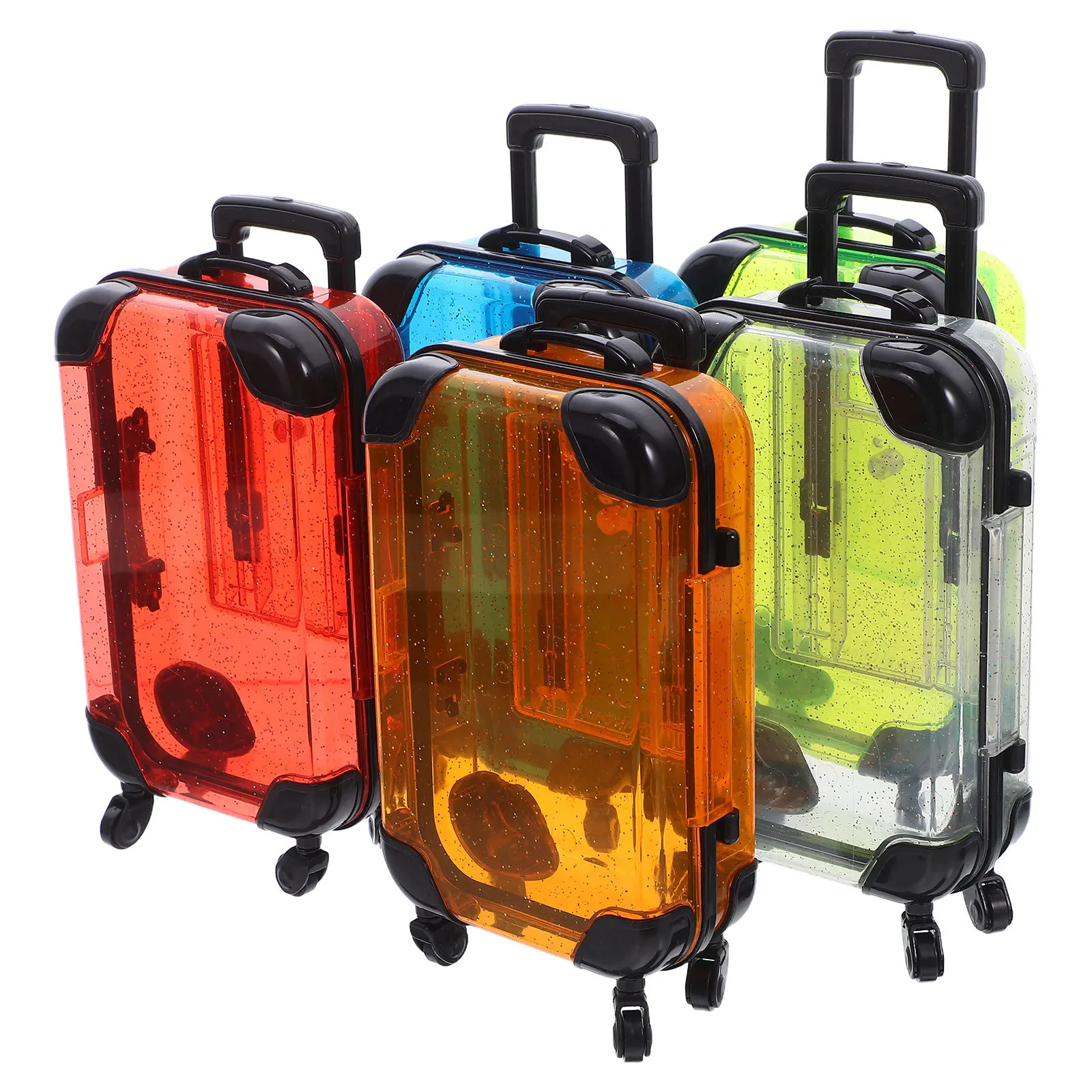 5Pcs Mini Children's Suitcase Set 6.6x3.3x2 Lightweight Simulation Trolley Case Pretend Play Travel Luggage for Toddlers
5Pcs Mini Children's Suitcase Set 6.6x3.3x2 Lightweight Simulation Trolley Case Pretend Play Travel Luggage for Toddlers