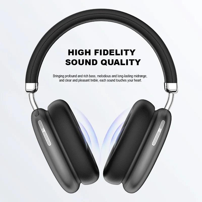 High Fidelity Bluetooth Headphones Over Ear with 3D Surround Sound Noise Isolation Soft Leather Earpads for Work Travel Sports
High Fidelity Bluetooth Headphones Over Ear with 3D Surround Sound Noise Isolation Soft Leather Earpads for Work Travel Sports