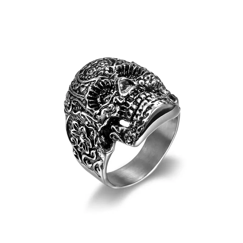 Ersonality Pattern Skull Head Men's for Ring Blue Black Gold Skull Head Stainless Steel Ring Size 7-13
Ersonality Pattern Skull Head Men's for Ring Blue Black Gold Skull Head Stainless Steel Ring Size 7-13