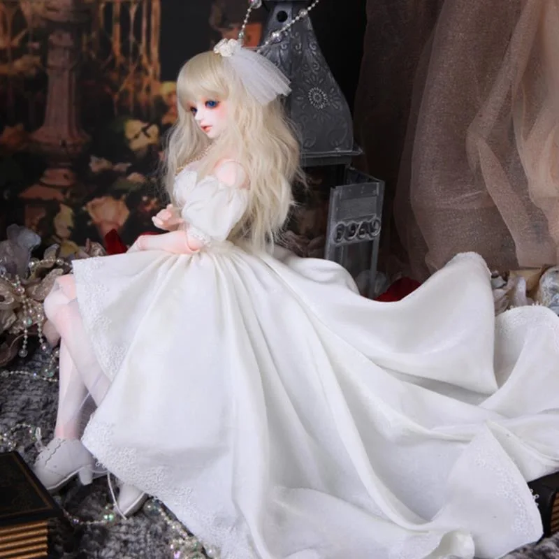 Модное простое белое свадебное платье, Одежда для кукол SD, юбка BJD 1/6 1/4 1/3, бесплатная доставка
Модное простое белое свадебное платье, Одежда для кукол SD, юбка BJD 1/6 1/4 1/3, бесплатная доставка