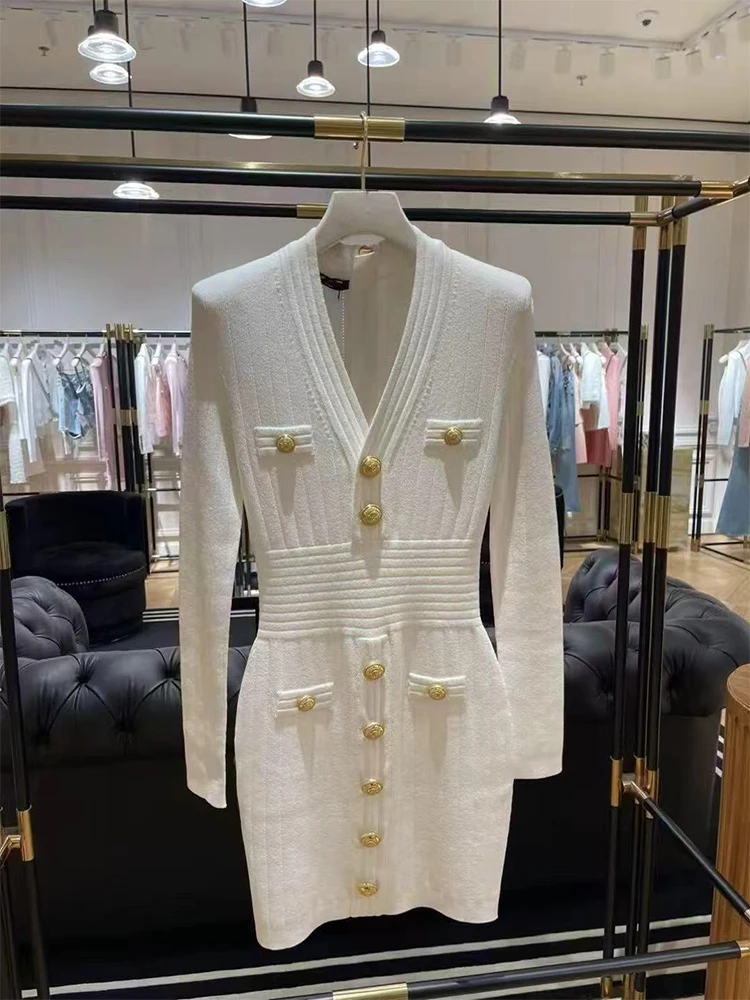 Elegant Knitted Wrap Dress V-Neck Slim Fit High Waist A-Line Skirt City Commute Style Long Sleeve Polyester Fiber All Seasons
Elegant Knitted Wrap Dress V-Neck Slim Fit High Waist A-Line Skirt City Commute Style Long Sleeve Polyester Fiber All Seasons