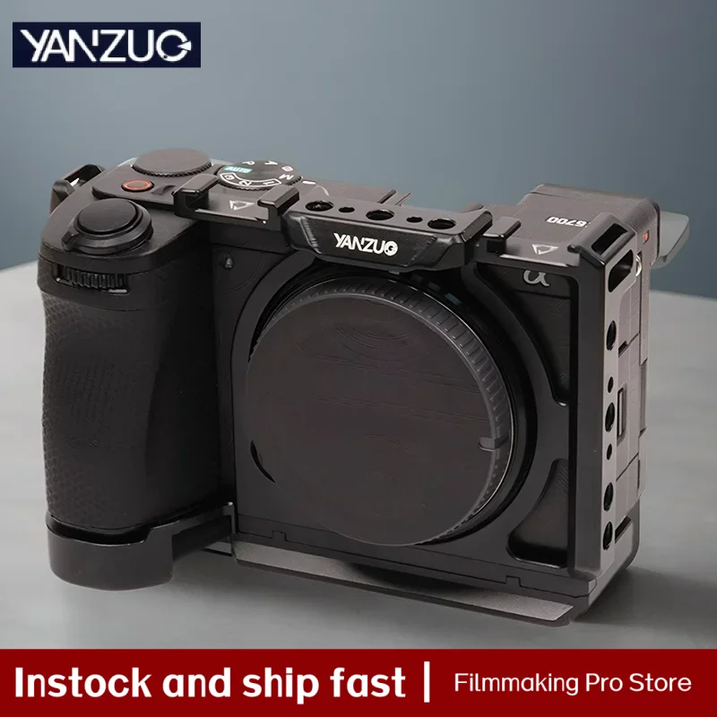 Клетка для камеры YANZUO, клетка из алюминиевого сплава для Sony A6700, защитная рамка для камеры, трехточечный фиксирующий кронштейн
Клетка для камеры YANZUO, клетка из алюминиевого сплава для Sony A6700, защитная рамка для камеры, трехточечный фиксирующий кронштейн