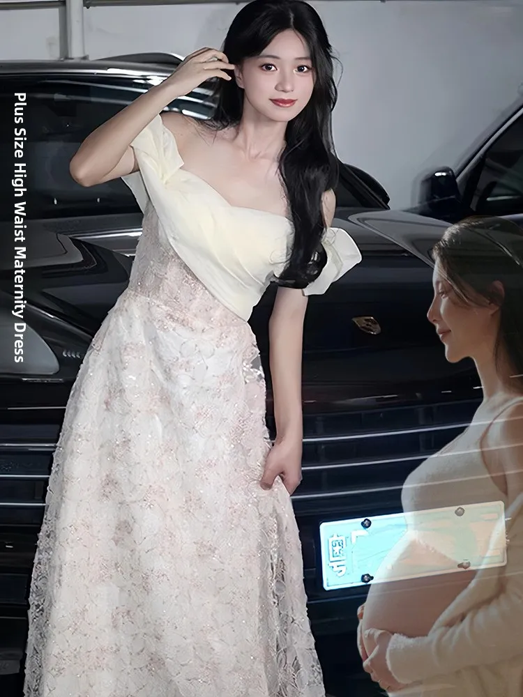 Ele One-oulder Long Dr for Wedding Ceremony Adult Ceremony Host Bridal Gown High Waist A-Line Skirt Polyester Fiber
Ele One-oulder Long Dr for Wedding Ceremony Adult Ceremony Host Bridal Gown High Waist A-Line Skirt Polyester Fiber