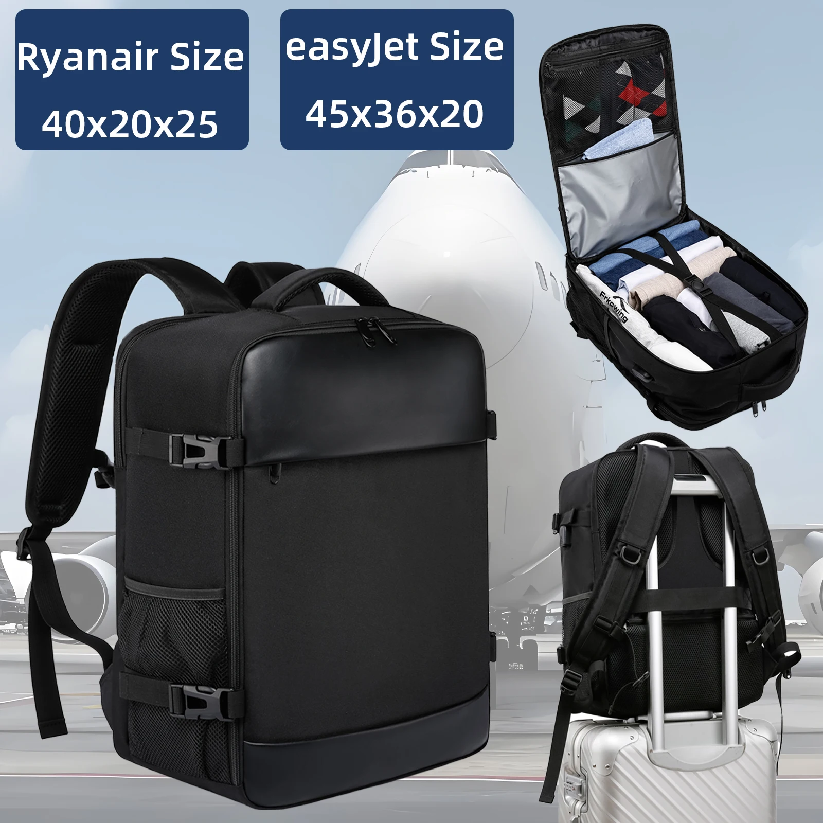 40x20x25 and easyjet 45x36x20 Cabin Bag Travel Backpack unisex Laptop Backpack outdoor travel backpack Student.School
40x20x25 and easyjet 45x36x20 Cabin Bag Travel Backpack unisex Laptop Backpack outdoor travel backpack Student.School
