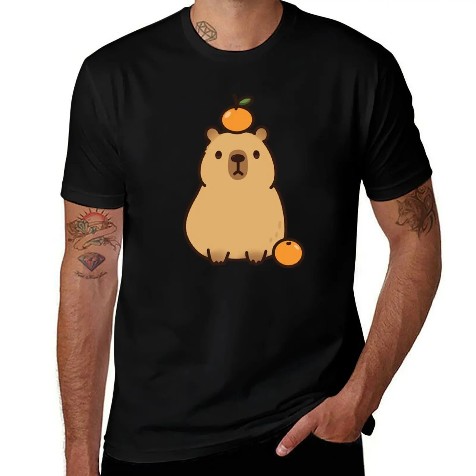 Capybara with Orange Hat T-Shirt graphics Personalized t-shirt sublime vintage clothes mens clothing
Capybara with Orange Hat T-Shirt graphics Personalized t-shirt sublime vintage clothes mens clothing