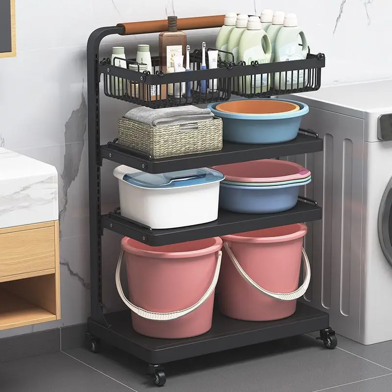 Toilet rack, floor-to-ceiling washing machine balcony shelf, multi-layer bathroom toilet washbasin storage
Toilet rack, floor-to-ceiling washing machine balcony shelf, multi-layer bathroom toilet washbasin storage