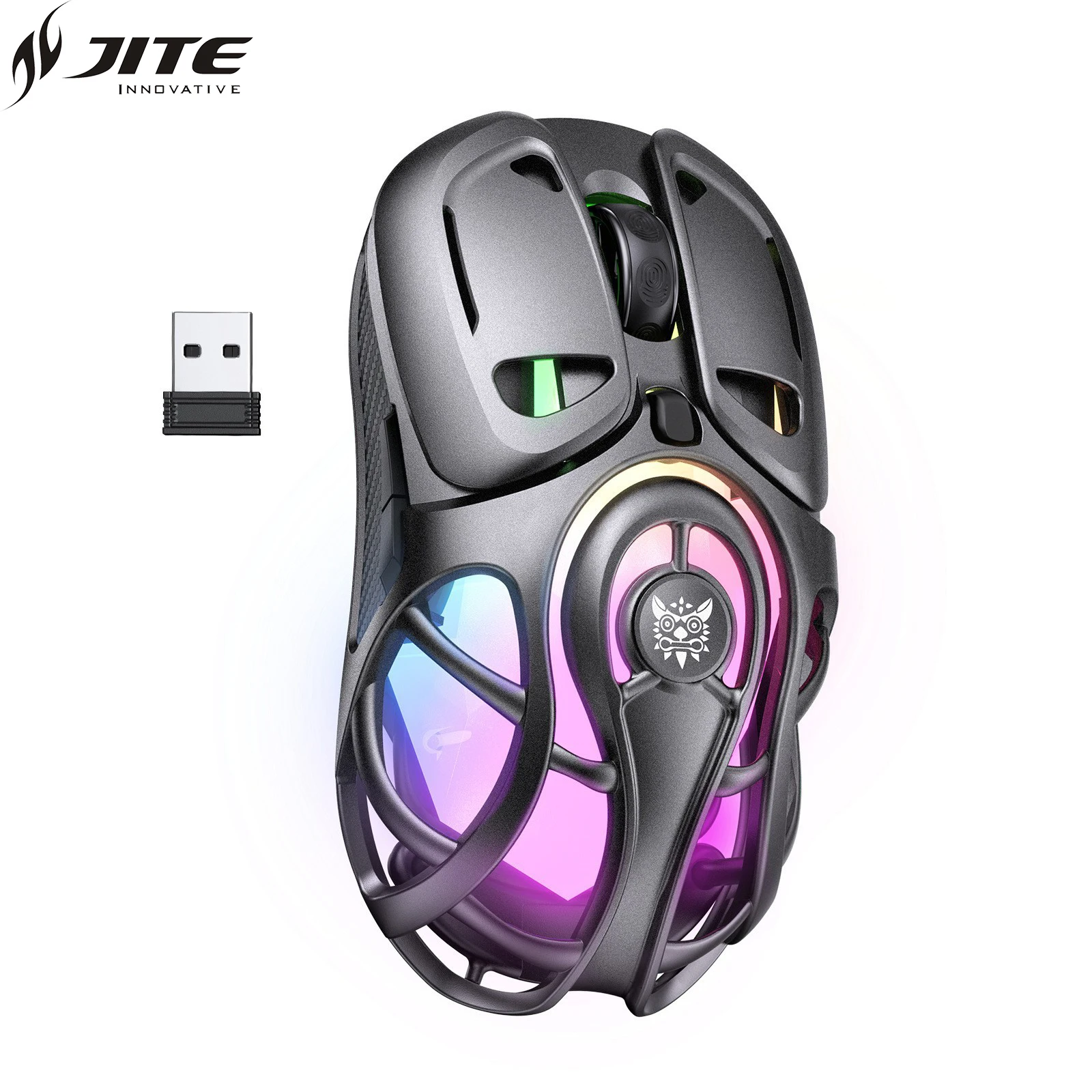 JITE Bluetooth Mouse Wireless Tri-Mode Gaming Mouse RGB Rechargeable Mouse For PC/Android/ios BT/2.4G/Wired Mice Battery Life
JITE Bluetooth Mouse Wireless Tri-Mode Gaming Mouse RGB Rechargeable Mouse For PC/Android/ios BT/2.4G/Wired Mice Battery Life