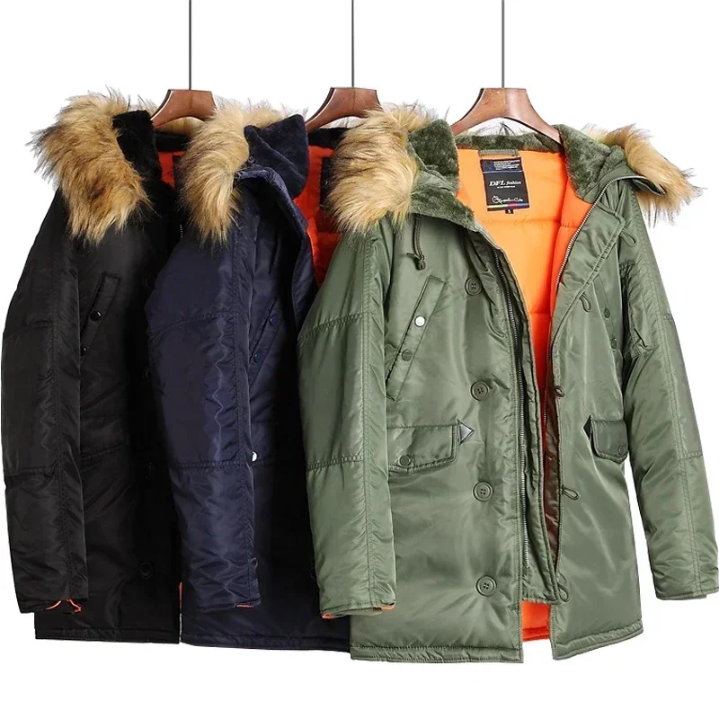 New Winter Parka Thick Men Outwear Jacket Coat Large Size Military Plus Size Fur Hood Long Waterproof Windproof
New Winter Parka Thick Men Outwear Jacket Coat Large Size Military Plus Size Fur Hood Long Waterproof Windproof