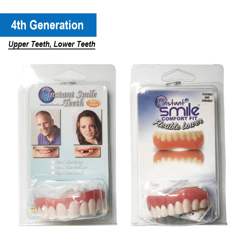 5Pcs Upper Lower Fake Tooth Veneers Temporary Denture Brace Snap False Teeth Whitening Restoration Repair Filling Materials Kits
5Pcs Upper Lower Fake Tooth Veneers Temporary Denture Brace Snap False Teeth Whitening Restoration Repair Filling Materials Kits