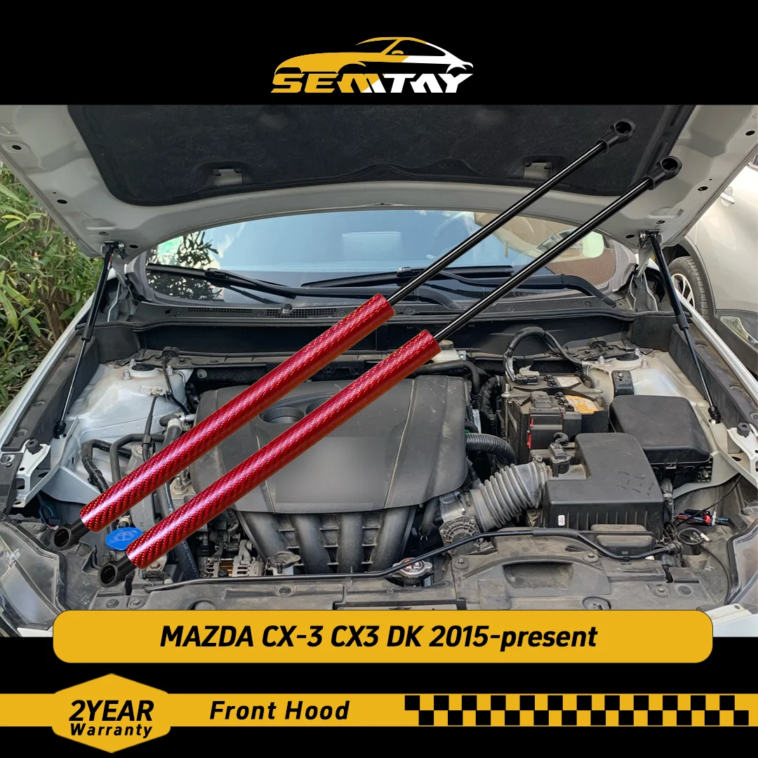 Стойки капота SEMTAY, совместимые с Mazda CX-3 (DK) 2015-настоящие пружинные амортизаторы и демпферы поддержки капота. 
Стойки капота SEMTAY, совместимые с Mazda CX-3 (DK) 2015-настоящие пружинные амортизаторы и демпферы поддержки капота.
