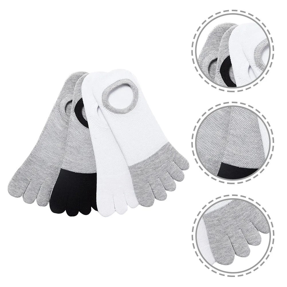 4Pairs Breathable Odorproof Sports Socks Low Cut Cotton Toe Separated No Show Sock Sweat Absorption Outdoor Fitness Five Finger
4Pairs Breathable Odorproof Sports Socks Low Cut Cotton Toe Separated No Show Sock Sweat Absorption Outdoor Fitness Five Finger