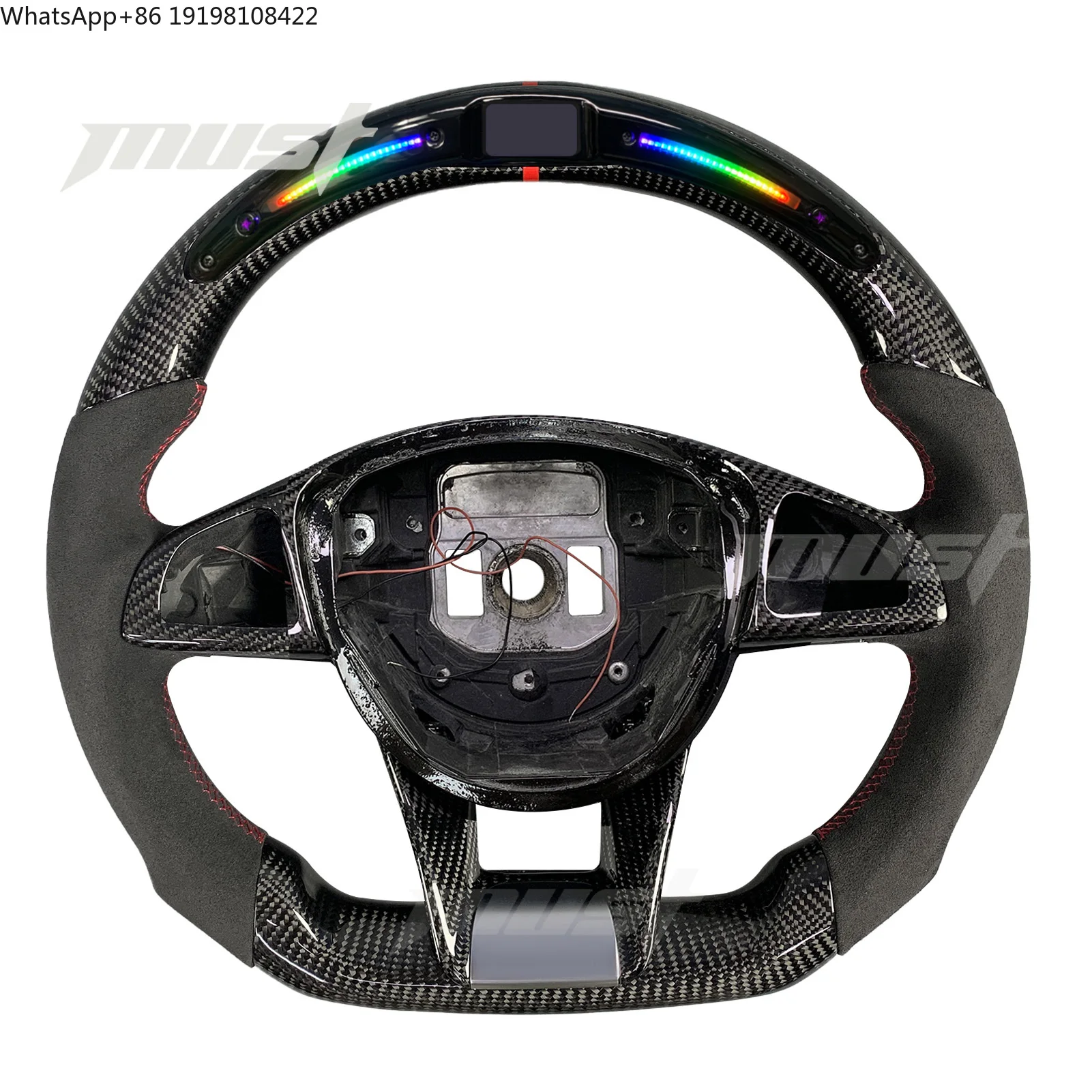 Для Mercedes-Benz 2015-2018: Индивидуальный руль из карбона с LED-подсветкой для C-Class, E-Class, GLA, GLE, GLS, SL, A45, E63, S65, AMG GT, W205
Для Mercedes-Benz 2015-2018: Индивидуальный руль из карбона с LED-подсветкой для C-Class, E-Class, GLA, GLE, GLS, SL, A45, E63, S65, AMG GT, W205