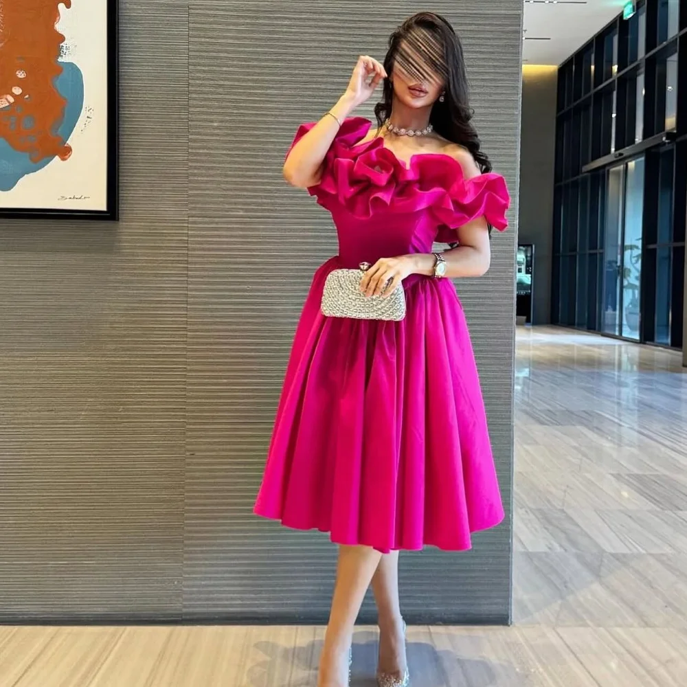 Epoch Short Evening Dress Elegant A-Line vestidos de festa Ruffles Off Shoulder Tea-Length Cocktail Mini Prom Gown Customized
Epoch Short Evening Dress Elegant A-Line vestidos de festa Ruffles Off Shoulder Tea-Length Cocktail Mini Prom Gown Customized