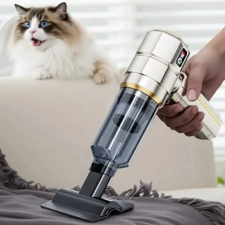 2-In-1 Cordless Handheld Vacuum Cleaner, Brushless Motor, Includes Cleaning Accessories, Suitable For Car, Pet, Home, Comp
2-In-1 Cordless Handheld Vacuum Cleaner, Brushless Motor, Includes Cleaning Accessories, Suitable For Car, Pet, Home, Comp