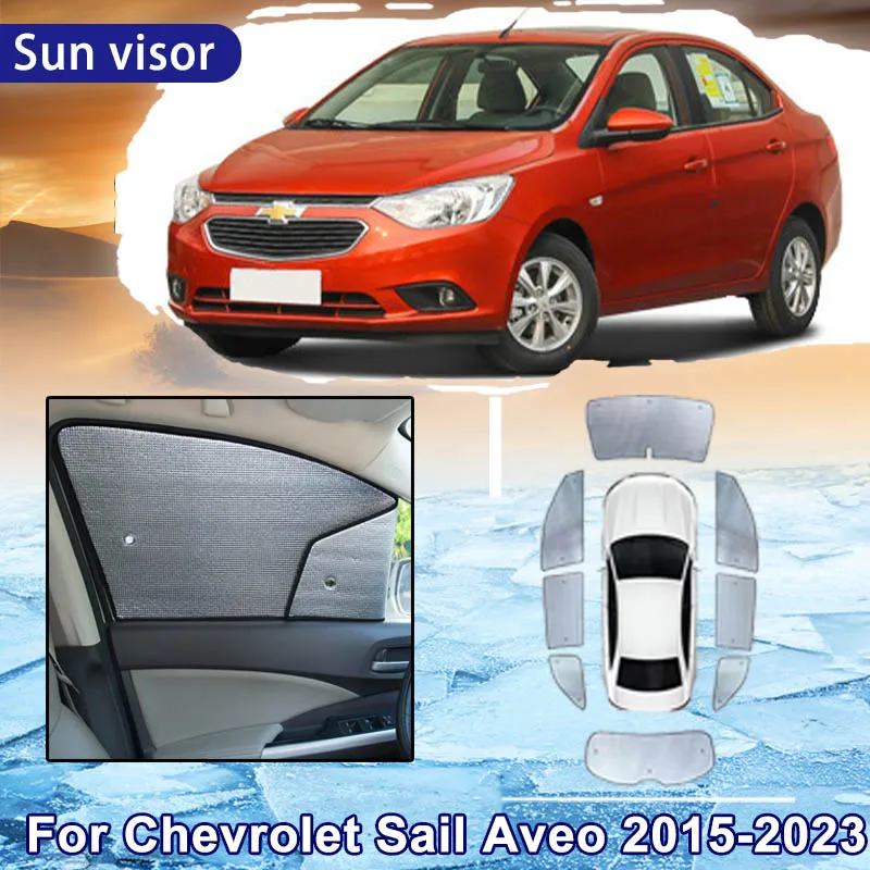 Автомобильный солнцезащитный козырек для Chevrolet Sail Aveo sedan 2015 ~ 2023 2022, автомобильный козырек с полным покрытием 8x, солнцезащитный козырек на лобовое стекло, боковое окно, охлаждение
Автомобильный солнцезащитный козырек для Chevrolet Sail Aveo sedan 2015 ~ 2023 2022, автомобильный козырек с полным покрытием 8x, солнцезащитный козырек на лобовое стекло, боковое окно, охлаждение