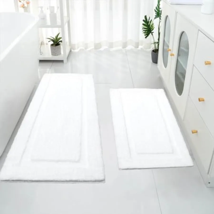 Bathroom Rugs Sets 2 Pcs 32x20 + 47x20 inch Non Slip Bath Mat Microfiber Washable Bathroom Rugs Soft Fluffy Water Absorbent Bat
Bathroom Rugs Sets 2 Pcs 32x20 + 47x20 inch Non Slip Bath Mat Microfiber Washable Bathroom Rugs Soft Fluffy Water Absorbent Bat