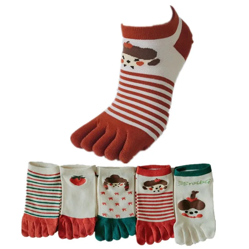 5 Pairs of Summer Thin Women's Mesh Toe Socks Cartoon Girl Cotton 5 Finger Socks Set
5 Pairs of Summer Thin Women's Mesh Toe Socks Cartoon Girl Cotton 5 Finger Socks Set