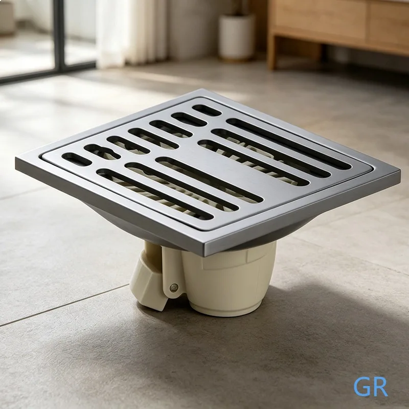 Square Chrome Dual-Use Floor Drain for Bathroom Kitchen Anti-Odor Insect Fast Drain
Square Chrome Dual-Use Floor Drain for Bathroom Kitchen Anti-Odor Insect Fast Drain