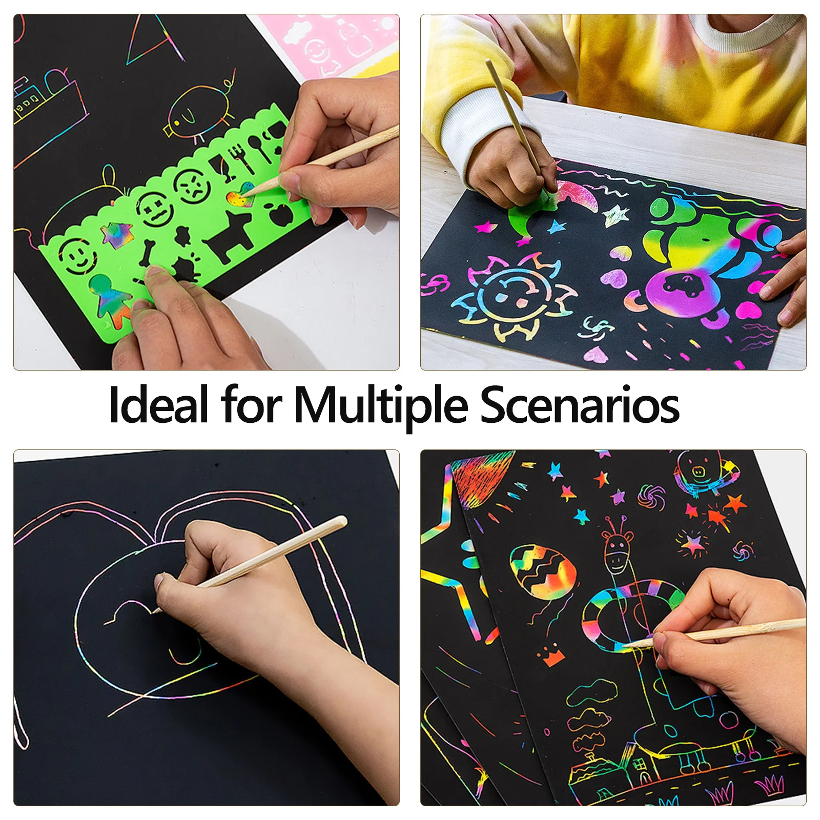 150pcs Scratch Paper Wood Stick For Diy Art Craft Fine Workmanship Durable Lightweight Tools Kit
150pcs Scratch Paper Wood Stick For Diy Art Craft Fine Workmanship Durable Lightweight Tools Kit