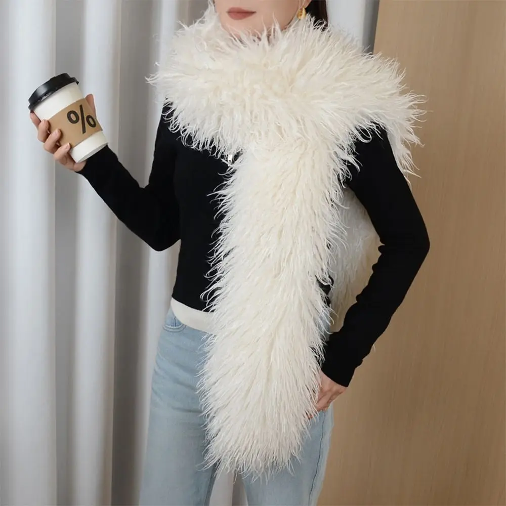 Korean Style 180CM Imitation Wool Scarf Double-Sided Whole Skin Fake Sheep Fur Scarf Soft Texture Thickened Soft Shawl Party
Korean Style 180CM Imitation Wool Scarf Double-Sided Whole Skin Fake Sheep Fur Scarf Soft Texture Thickened Soft Shawl Party