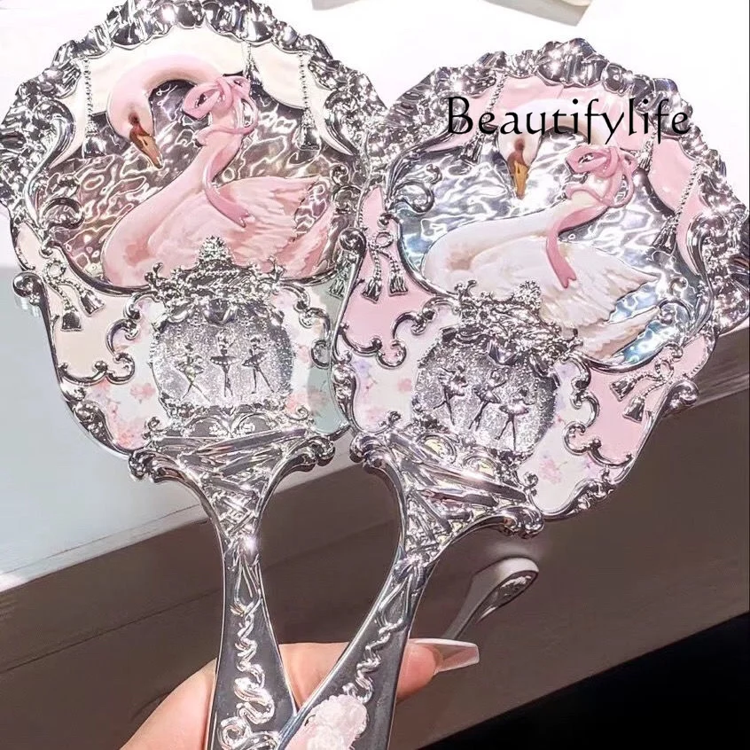 Flower Knowledge Ballet Hand Mirror Mirror Exquisite Cream Powder Cream Blue
Flower Knowledge Ballet Hand Mirror Mirror Exquisite Cream Powder Cream Blue