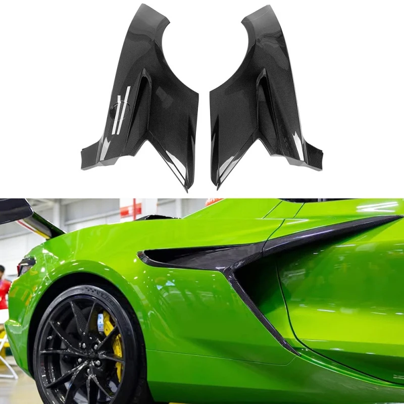 Dry Carbon Fiber Exterior Rear Quarter Panels Fenders For Corvette C8 Z06 20-Up
Dry Carbon Fiber Exterior Rear Quarter Panels Fenders For Corvette C8 Z06 20-Up