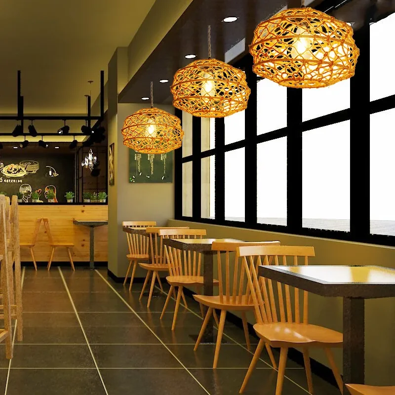 American Hemp Rope Chandelier Restaurant Homestay Bedroom Hand-woven Pendant Light Retro Staircase Lantern Factory Decor Lamp
American Hemp Rope Chandelier Restaurant Homestay Bedroom Hand-woven Pendant Light Retro Staircase Lantern Factory Decor Lamp