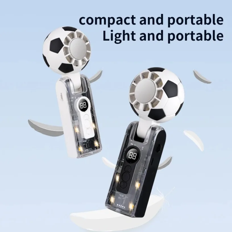 3 In 1 Handheld Neck Desktop Fan Semiconductor Cooling 100 Speed Digital Display 10H Battery USB C LED SOS Light Mini Fan
3 In 1 Handheld Neck Desktop Fan Semiconductor Cooling 100 Speed Digital Display 10H Battery USB C LED SOS Light Mini Fan