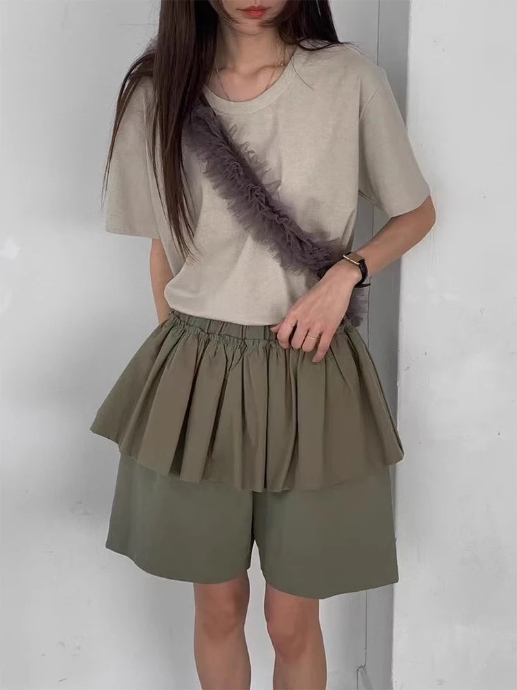 KUSAHIKI Fake Two Piece Skirt Shorts for Women's Summer New Design Niche High Waist Casual Short Mujer
KUSAHIKI Fake Two Piece Skirt Shorts for Women's Summer New Design Niche High Waist Casual Short Mujer