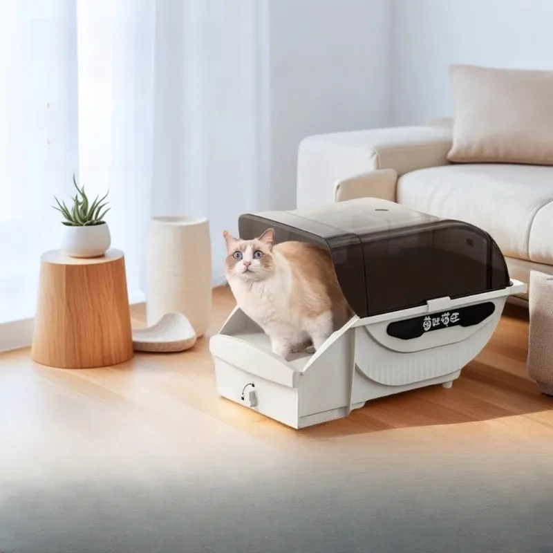self cleaning cat litter box automatic extra large enclosed hooded big cats space saving cabinet caixa de areia para gato Pet
self cleaning cat litter box automatic extra large enclosed hooded big cats space saving cabinet caixa de areia para gato Pet