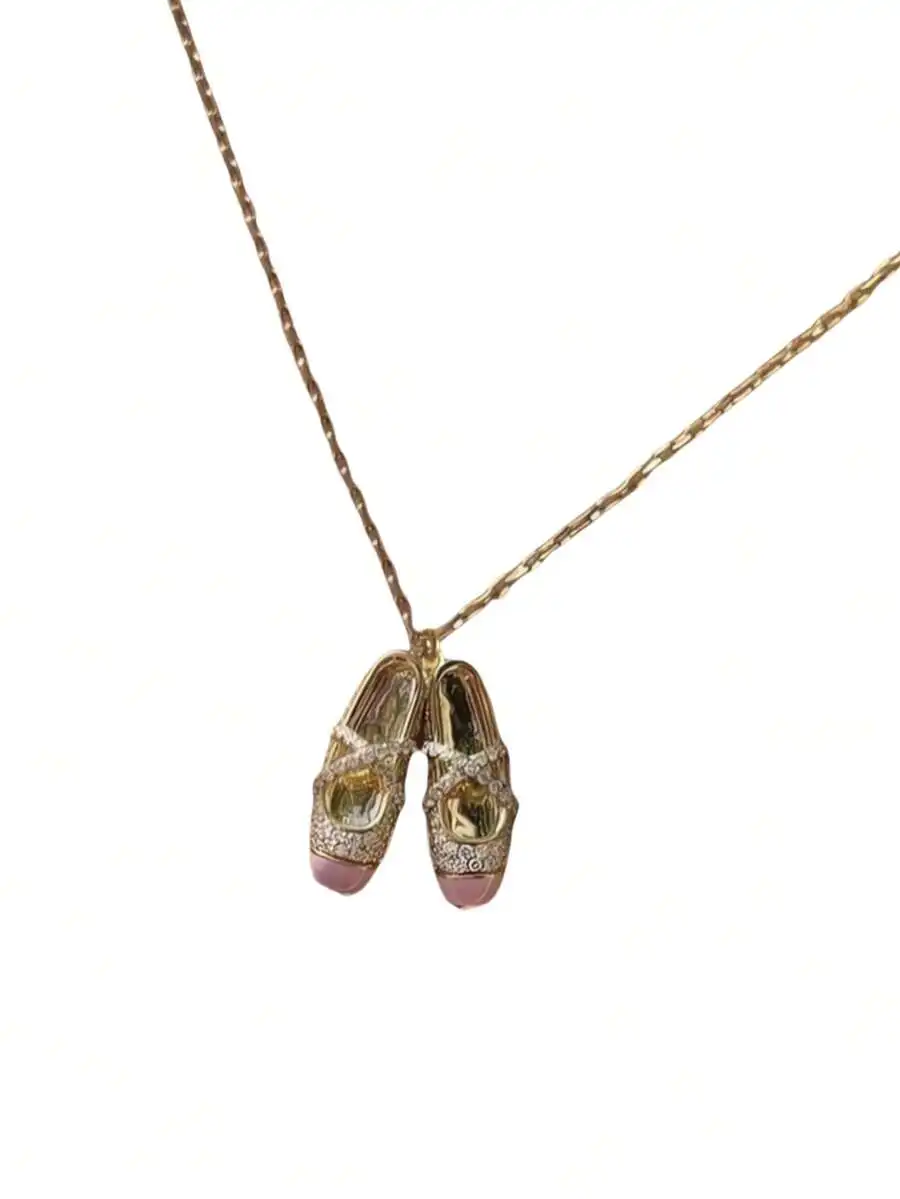 Ballerina Slippers Pendant Necklace For Women Dancing Lover Birthday Gift
Ballerina Slippers Pendant Necklace For Women Dancing Lover Birthday Gift