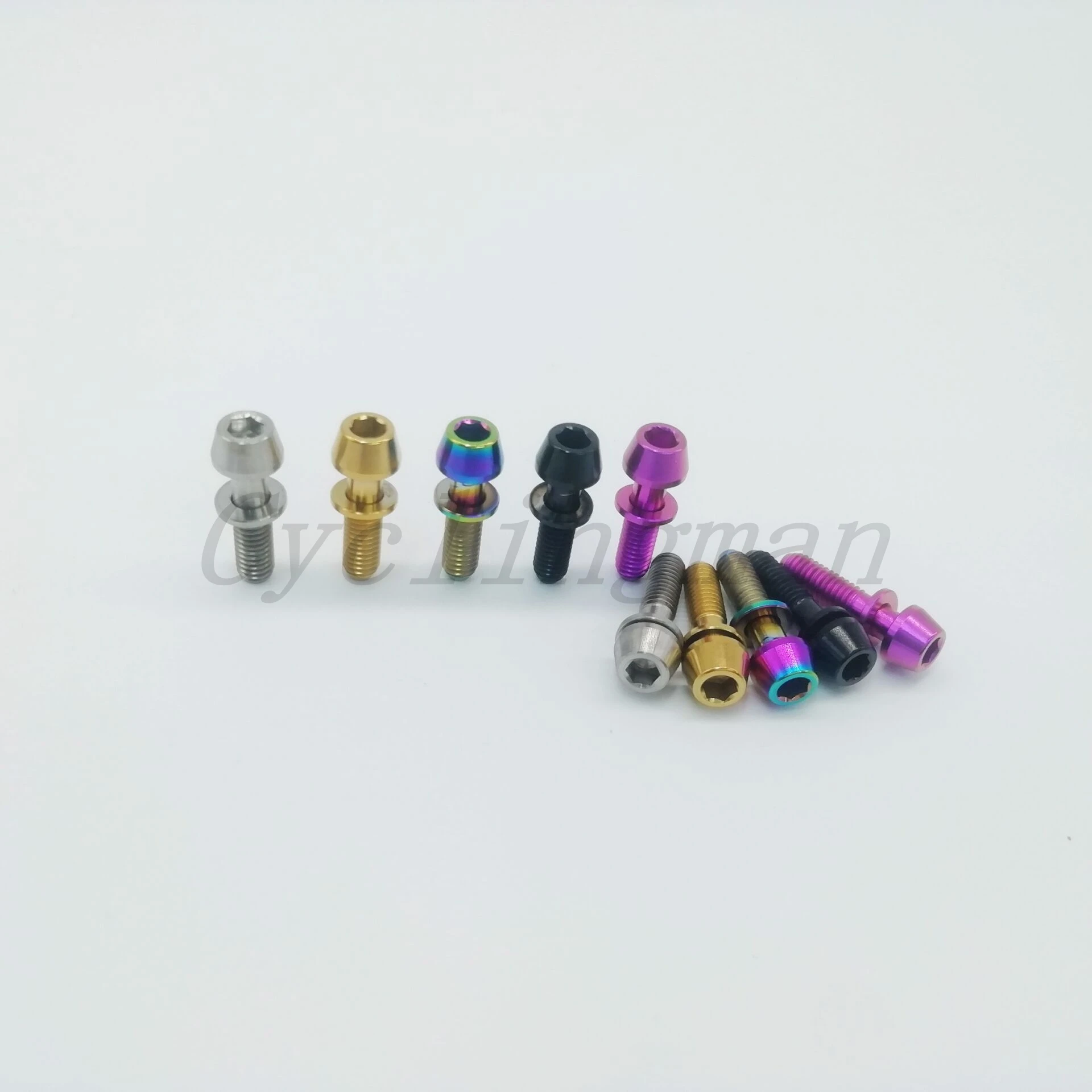 Cyclingman Titanium Ti Bolt M4x15.3mm Allen Key with Washers Screw for Ritchey C260 Bike Neck Bicycle Stem 1pc
Cyclingman Titanium Ti Bolt M4x15.3mm Allen Key with Washers Screw for Ritchey C260 Bike Neck Bicycle Stem 1pc