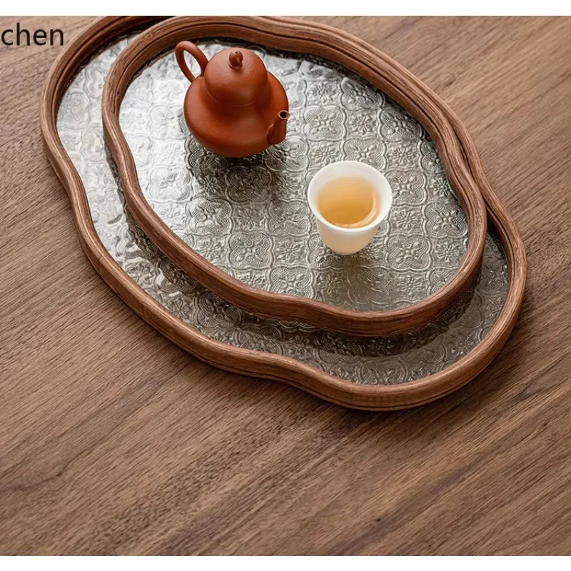 glass tray chinoiserie small tea tray for home covered bowl kettle holder retro tea set storage plate
glass tray chinoiserie small tea tray for home covered bowl kettle holder retro tea set storage plate