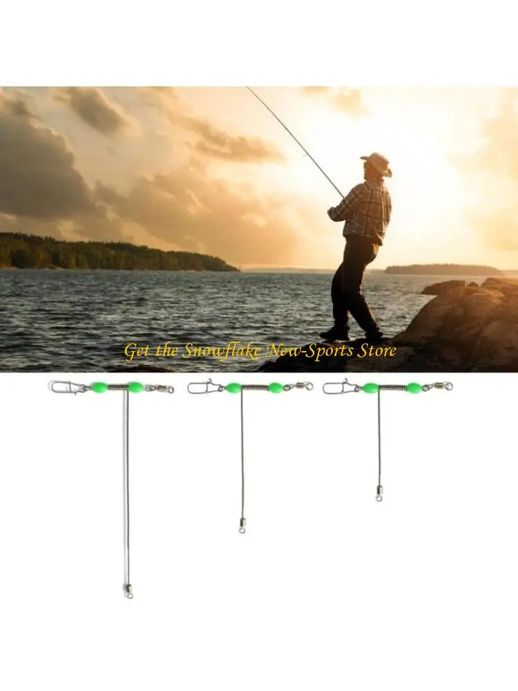 E56D 10Pcs T Line Fishing Swivels Snaps, Stainless Steel Crossline Swivels With Luminous Beads For Effective Rigging
E56D 10Pcs T Line Fishing Swivels Snaps, Stainless Steel Crossline Swivels With Luminous Beads For Effective Rigging