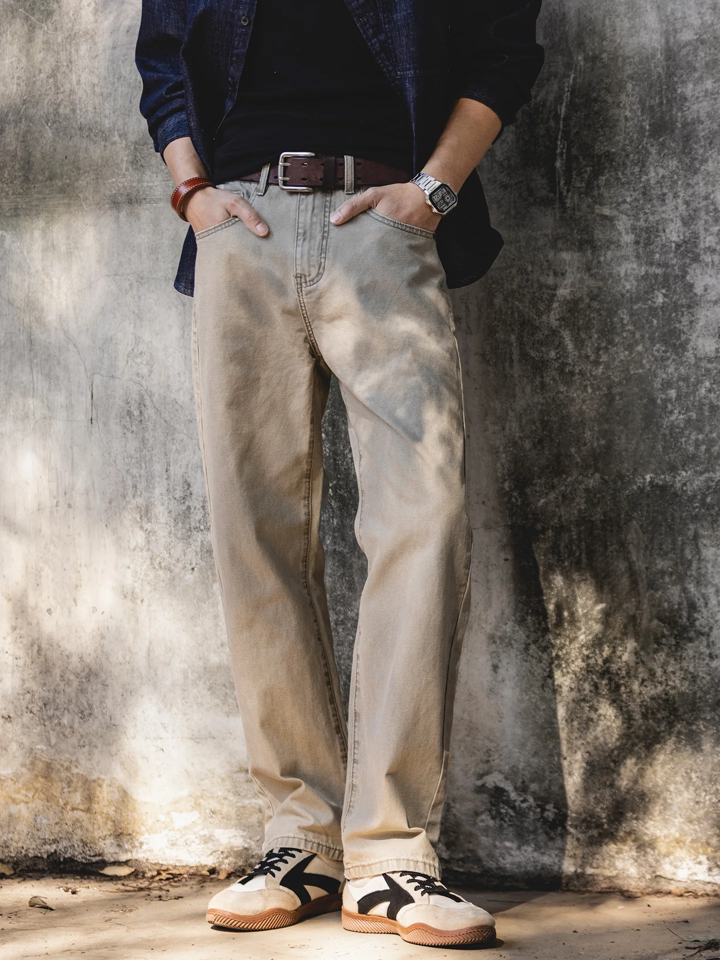 American Retro Straight Leg Men's Jeans Casual Loose Fit Pure Cotton Washed Spring New Style Comfortable Long Pants
American Retro Straight Leg Men's Jeans Casual Loose Fit Pure Cotton Washed Spring New Style Comfortable Long Pants