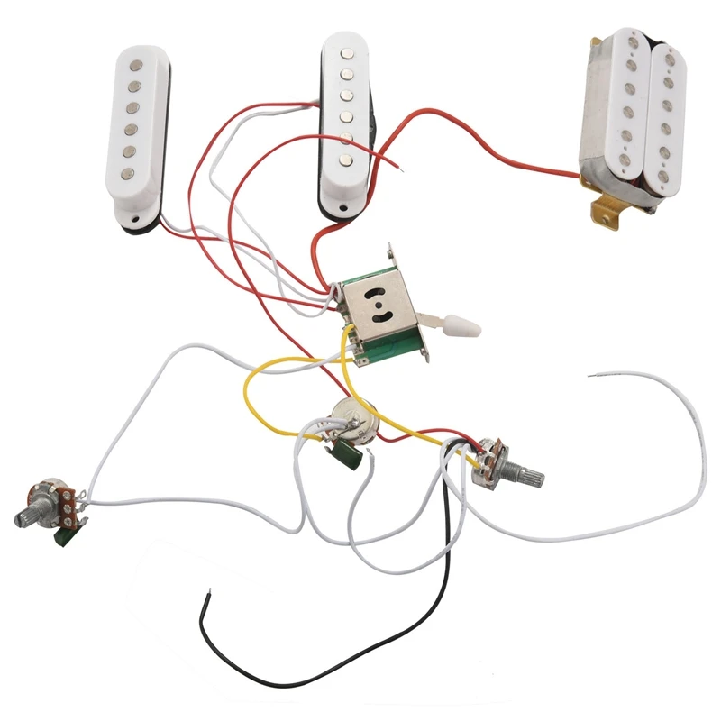 AA79 New ST Electric Guitar Pickup Wiring Harness Prewired 5-Way Switch 2T1V Control SSH Pickup
AA79 New ST Electric Guitar Pickup Wiring Harness Prewired 5-Way Switch 2T1V Control SSH Pickup