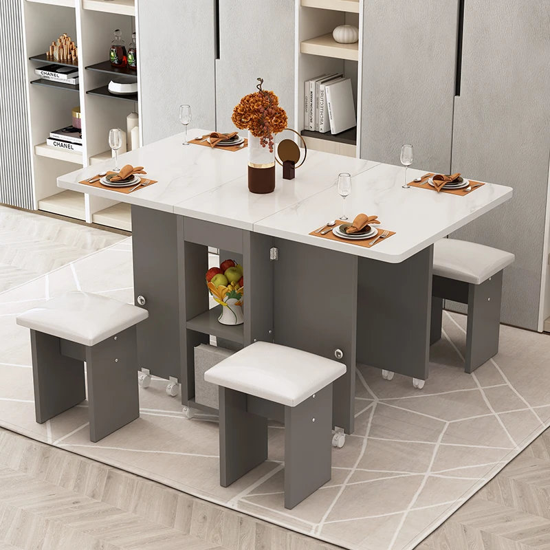 Household Folding Dining Table Removable Retractable Rectangular Small Apartment Combination Ultra-thin Eating Table
Household Folding Dining Table Removable Retractable Rectangular Small Apartment Combination Ultra-thin Eating Table