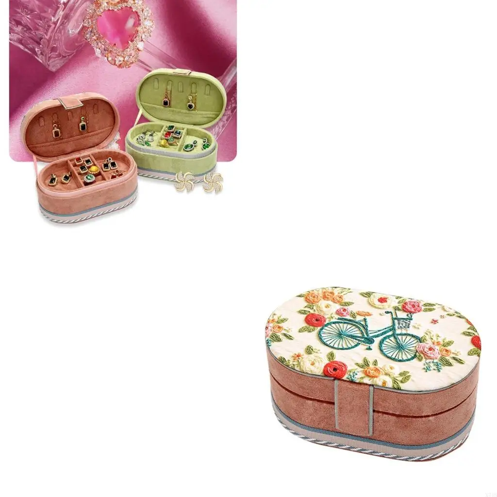 Plush Jewelry Holder with 3 Layers Sophisticated Plush Jewelry Chest Oval Shaped Three Layer Box for Home or Office
Plush Jewelry Holder with 3 Layers Sophisticated Plush Jewelry Chest Oval Shaped Three Layer Box for Home or Office