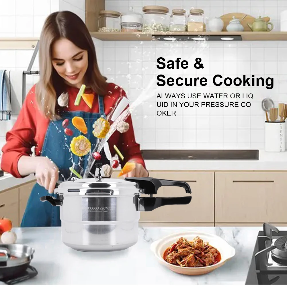 Aluminum Alloy Pressure Cooker with Steaming Plate Small Pressure Cooker Household Stovetop Pressure Canner for Induction Cooker
Aluminum Alloy Pressure Cooker with Steaming Plate Small Pressure Cooker Household Stovetop Pressure Canner for Induction Cooker